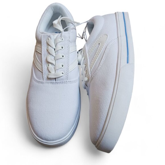 Tretorn Womens White Chelsea Canvas Lace Up Sneakers Running Shoes Size 8.5 NWT - Picture 12 of 13
